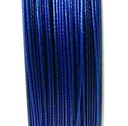 Steel rope 0,38 mm – 100 meters – Color: Blue
