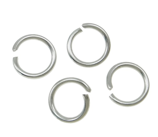 Binding ring / eyelet – stainless steel – 7x1 mm – 1 pcs open