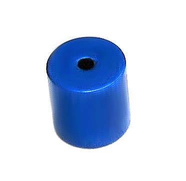 Aluminium Zylinder/Röhre eloxiert 10x10mm - elox blue