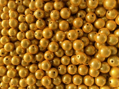 Miracle Beads gelb - Perlen 10mm - 50 Gramm ca. 90 Stück