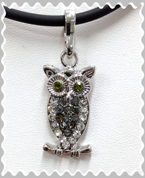 Owl set with different colored stones – 4x1,5cm