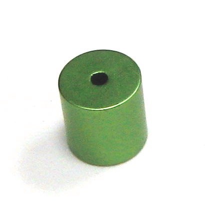 Aluminium Zylinder/Röhre eloxiert 10x10mm - elox hell-grün