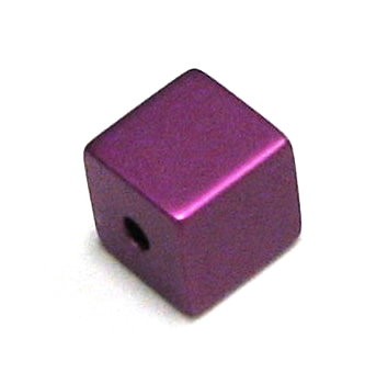 Aluminum cube anodised 8x8 mm – anodised dark-amethyst