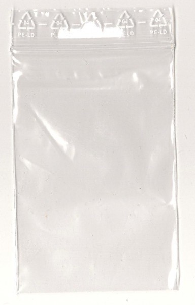 Pressure closure bag with euro perforation 40x60 mm/1 pack of 100 pcs