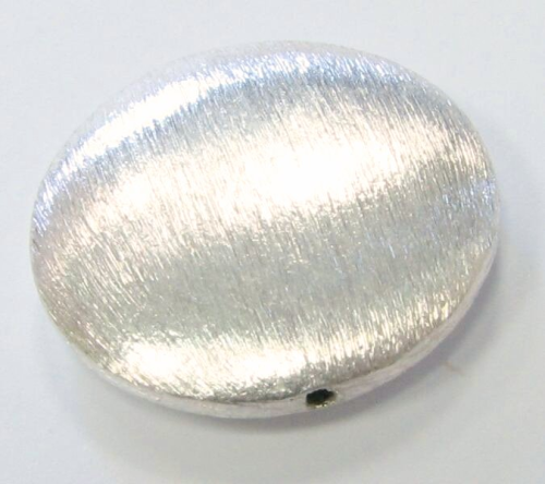 Linse 24x8mm - Waagerecht gebohrt - 925 Sterling-Silber