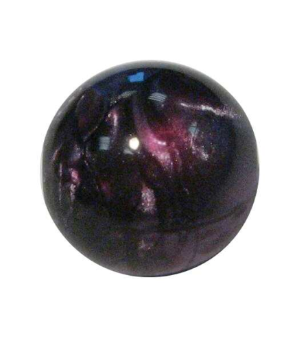 Marble mother-of-bead effect bead 14 mm – aubergine