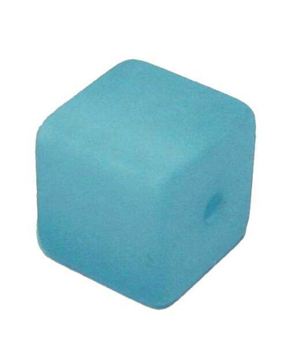 Polaris cube 8 mm light turquoise – small hole