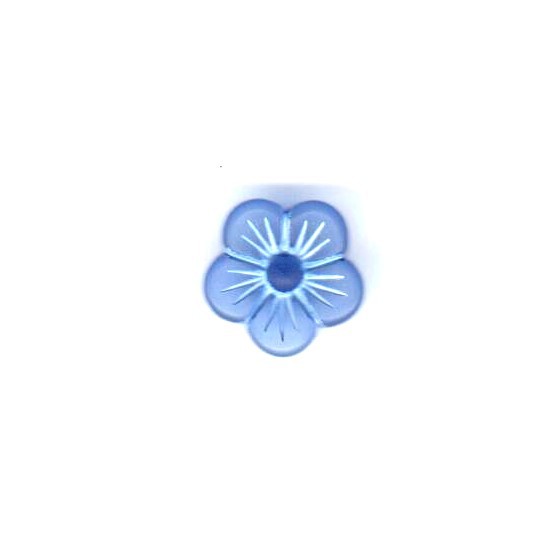 Button 12 mm – Flower – blue