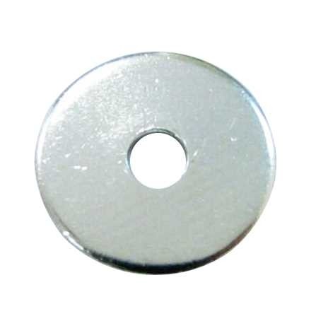 Spacer disc 08 mm rhodium plated – 1 pcs. – large hole, hole 2,4 mm