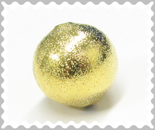 bead 16 mm – diamond – color: Gold