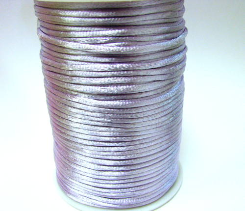 Silk tape 2 mm – lilac – 1 meter artificial silk