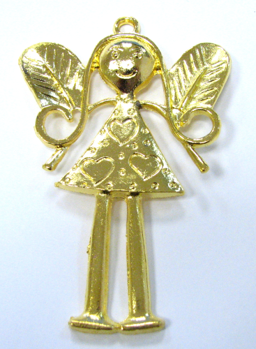 Engel-Anhänger, 8cm groß - gold