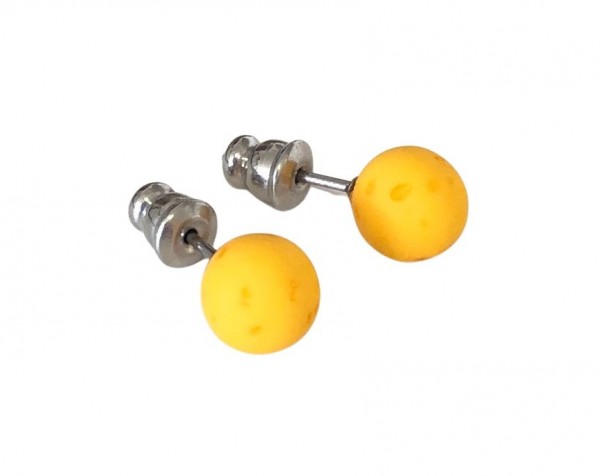 Polaris Gala Sweet Earrings 8 mm --Stainless steel- 1 pair – saffron