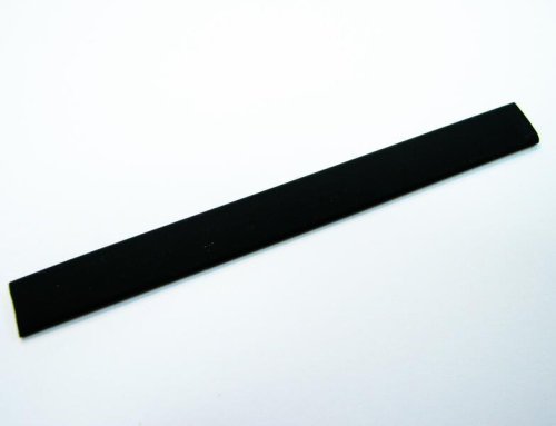 Flat PVC tape 10x2 mm – black – 10 cm for rings