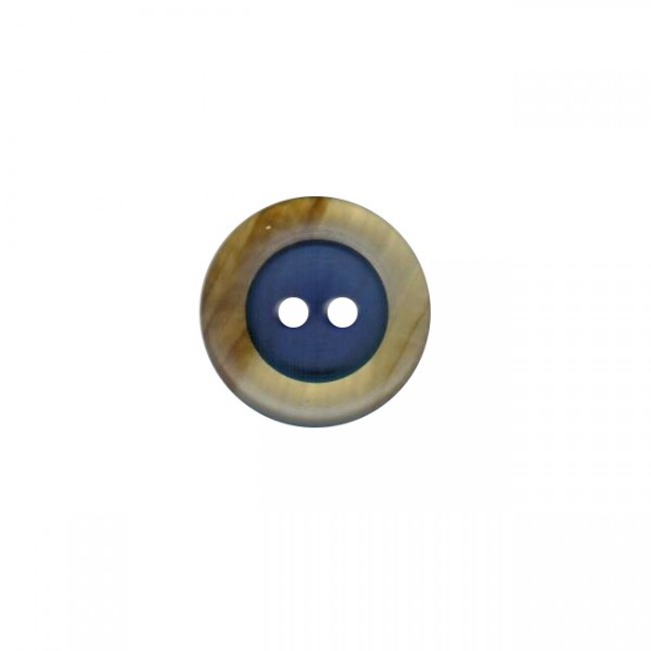 Button 20 mm – 2 components design – blue