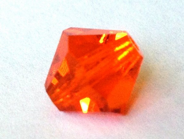Bicone Crystal 8 mm – orange red