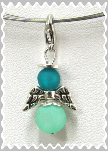 Angel as charms with lobster claw clasp – available in different colors