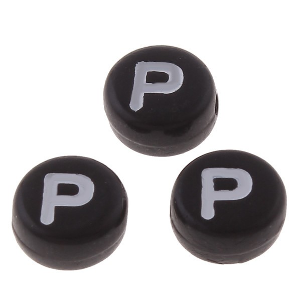 Letter bead P – 7x4 mm – 1 pcs.
