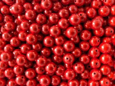 Miracle Beads rot - Perlen 10mm - 50 Gramm ca. 90 Stück