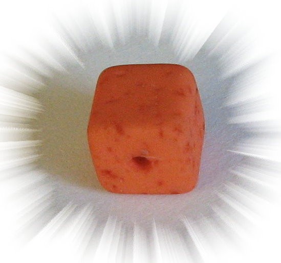 Polaris Gala sweet Würfel 8mm orange - Kleinloch