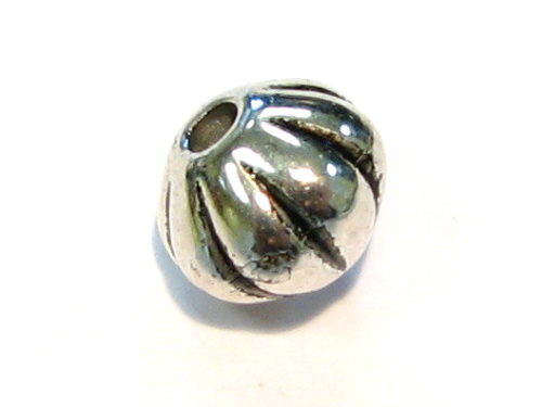 Discus 7x6 mm – color: Silver blackened