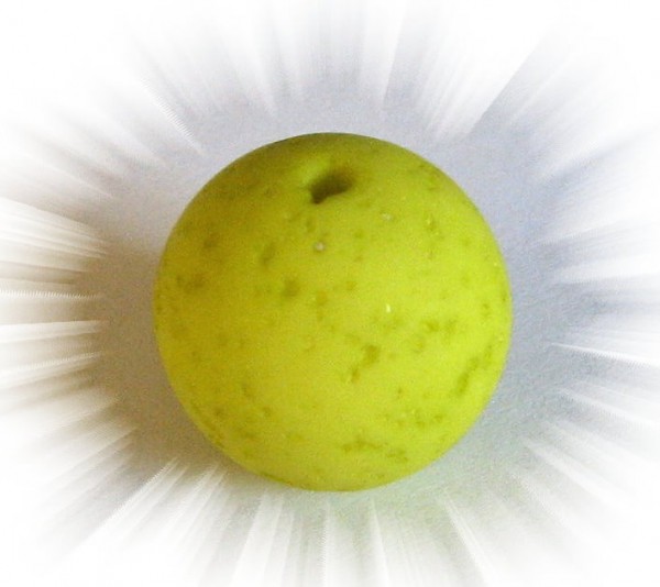 Polaris Gala sweet Perle 14mm apfelgrün - Kleinloch