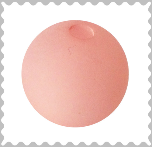 Polarisperle rosybrown 10 mm - Großloch