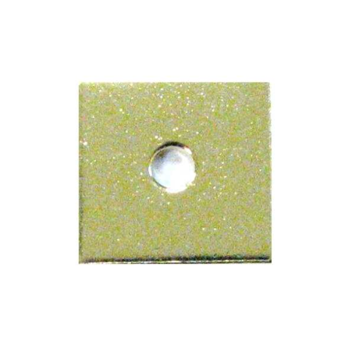 Spacer Quadrat 10x10x0,8mm goldf. - 1 Stück - Großloch, Loch 2,2mm