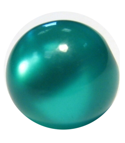Polaris bead 10 mm emerald glossy – small hole