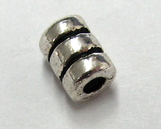 Tube 6x4 mm old silver optics