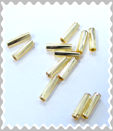 Miyuki Twisted Sticks 6 mm – gold – 30 pieces