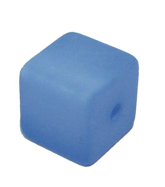 Polaris cube 6 mm sky blue – small hole