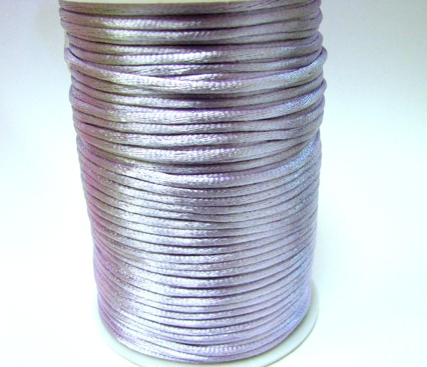 Seidenband 2mm - flieder - 91 Meter Kunstseide
