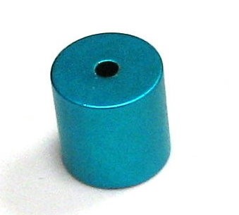 Aluminium cylinder/tube anodised 10x10 mm – anodised light blue