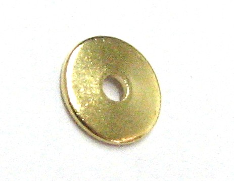 Spacer disc 06 mm brass – 1 pcs. – hole 1.4 mm