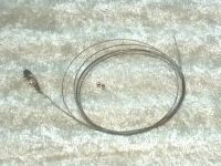 Stahlseil vorgefertigt, einseitig offen - zum auffädeln von Perlen, Verschluss 925er Silber