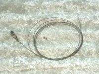 Stahlseil vorgefertigt, einseitig offen - zum auffädeln von Perlen, Verschluss 925 Sterling Silber
