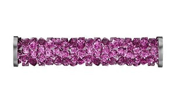 Swarovski – Fine Rocks Tube – Stainless steel – 30 mm – Fuchsia