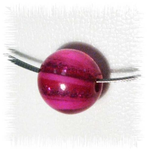 Ilumibead “Crystal Stripes” 12 mm round bead – blackberry