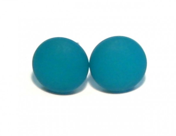 Polaris Earrings 12 mm – Stainless steel – 1 pairs – Indico