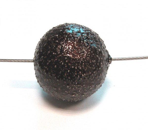Paper Make bead – Paper bead Galactica 16 mm – dark brown