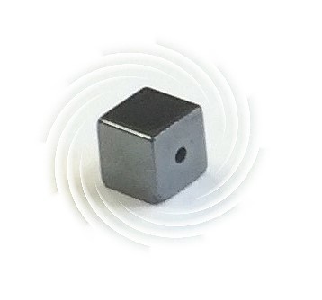 Hematite cube 6x6 mm – hematite glossy – 1 pcs.