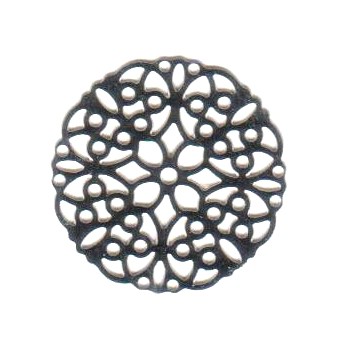 Disc 20 mm – filigree – stainless steel