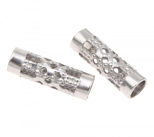 Tube12x4 mm filigree optics stainless steel – 1 pcs.