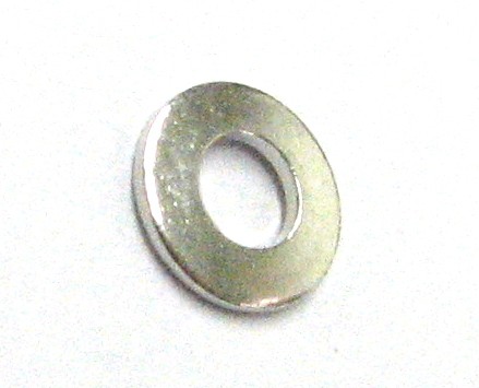 Spacer disc 06 mm rhodium plated – 1 pcs. – large hole, hole 2,9 mm