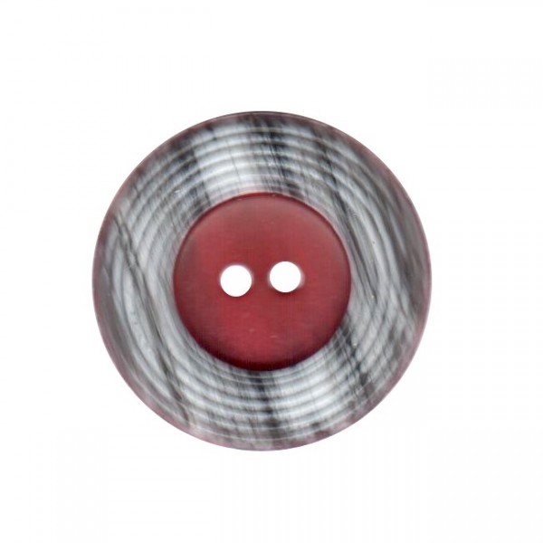 Button 34 mm – two tone – red