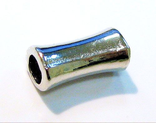 Tube 13x8 mm platinum colored – hole 4,1 mm