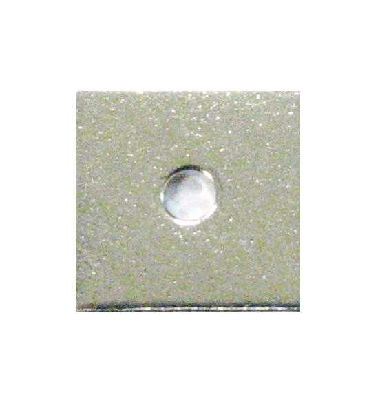 Spacer square 6x6 mm rhodium plated – 1 pcs. – hole 1 mm