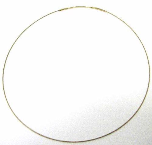 Collier 1-reihig , 60cm in goldf. - 0,7mm, formstabil