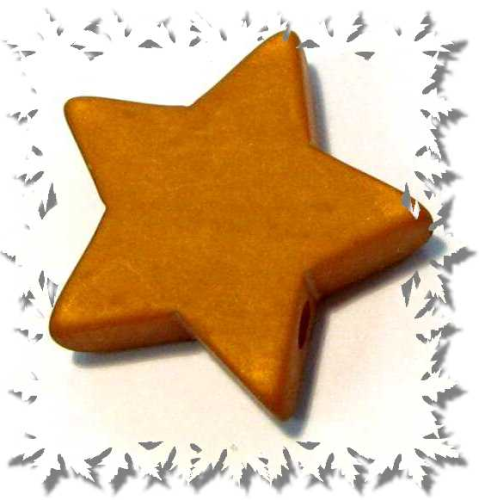Polaris -Combined star-brown, 17 mm, matte